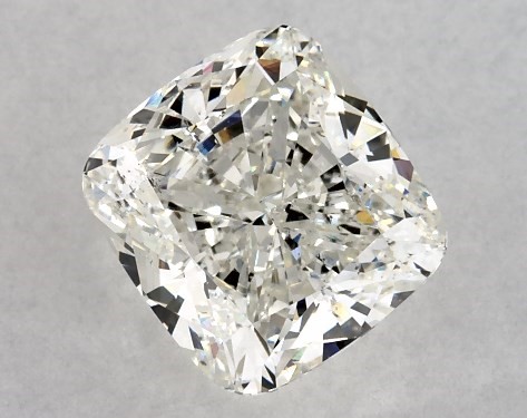 GIA 3.00 Carat J-SI1 Good Cut Cushion Modified Diamond